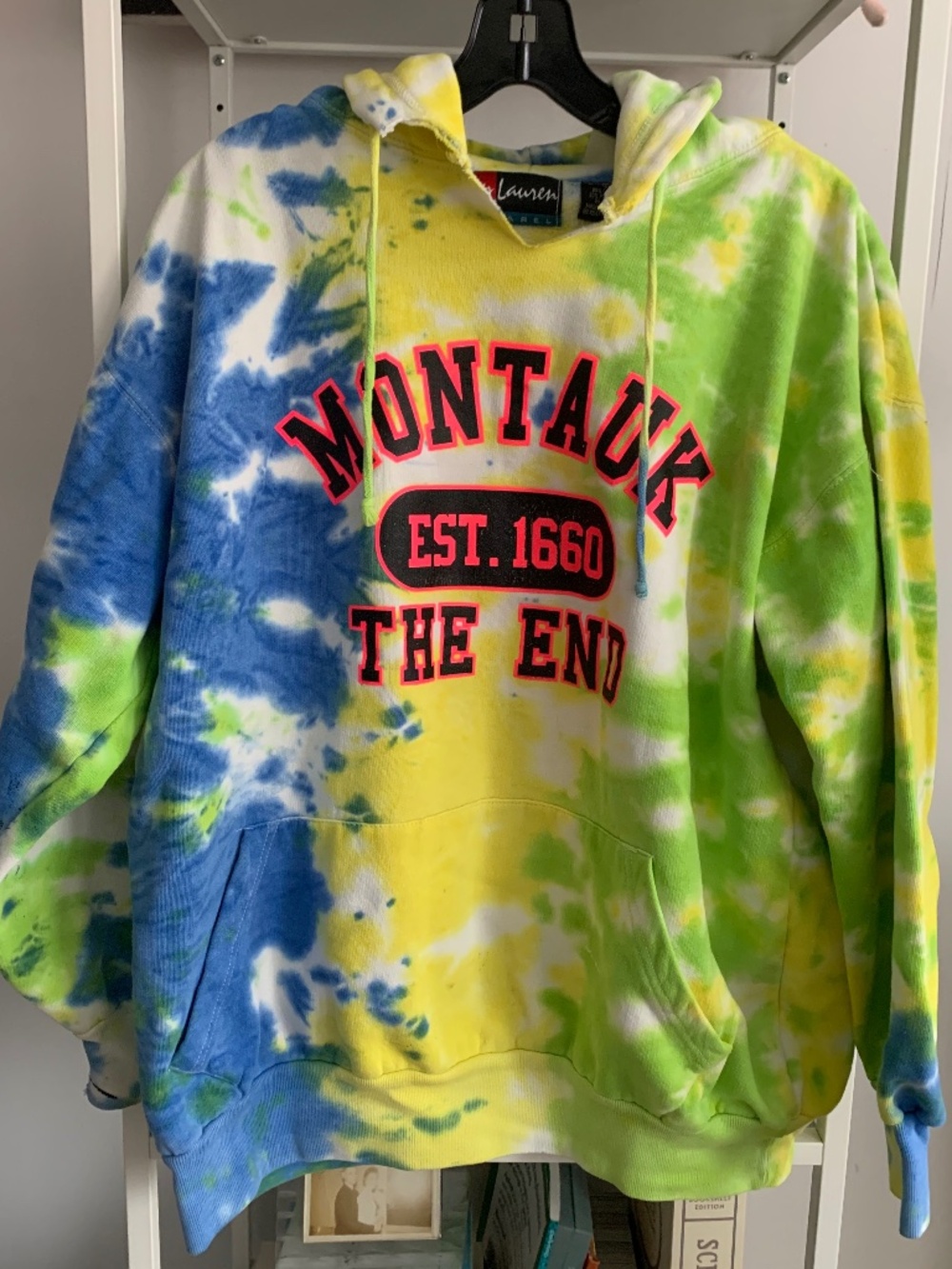 Montauk The End Hooded Sweatshirt, Sz L